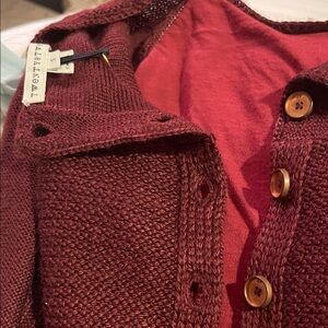 Twenty8Twelve Burgundy Knit Cardigan